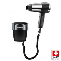 VALERA ACTION SUPER PLUS 1200 BLACK Σεσουάρ μαλλιών ξενοδοχειακού τύπου με επιτοίχια βάση, 1200W σε μαύρο χρώμα. - VALERA