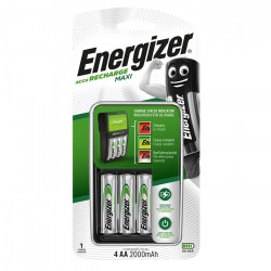 ENERGIZER MAXI CHARGER & 4xAA 2000mAh Φορτιστής μπαταριών AA/AAA Energizer ΜΑΧΙ με 4 επαναφορτιζόμενες μπαταρίες ΑΑ 2000mAh. - ENERGIZER