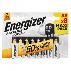 ENERGIZER AA-LR06/8TEM ALKALINE POWER Αλκαλικές μπαταρίες Εnergizer Alkaline Power AA-LR6, σε blister 8 τεμαχίων. - ENERGIZER