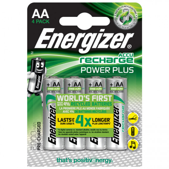 ENERGIZER AA-HR6/2000mAh/4TEM Επαναφορτιζόμενη μπαταρία Εnergizer ΑΑ-HR6 Power Plus, σε blister 4 τεμαχίων. - ENERGIZER