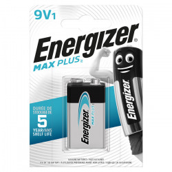 ENERGIZER MAX PLUS 9V-9B-6LR61 Αλκαλική μπαταρία Εnergizer MAX PLUS 9V-9B-6LR61, σε blister 1 τεμαχίου. - ENERGIZER