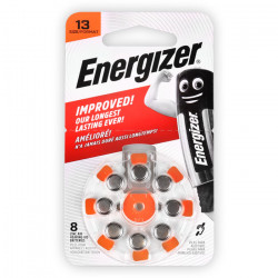 ENERGIZER ZINC AIR 13-8P/8ΤΕΜ Μπαταρία ακουστικών βαρηκοΐας Εnergizer ZA13 1.4V, σε blister 8 μπαταριών - ENERGIZER