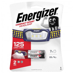 ENERGIZER COMPACT SPORT HEADLAMP Φακός κεφαλής Energizer Sport Headlight 2AAA με φωτεινότητα 125 lumens. - ENERGIZER