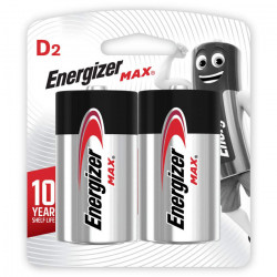 ENERGIZER D-LR20/2TEM Αλκαλικές μπαταρίες Εnergizer MAX D-LR20, σε blister 2 τεμαχίων. - ENERGIZER