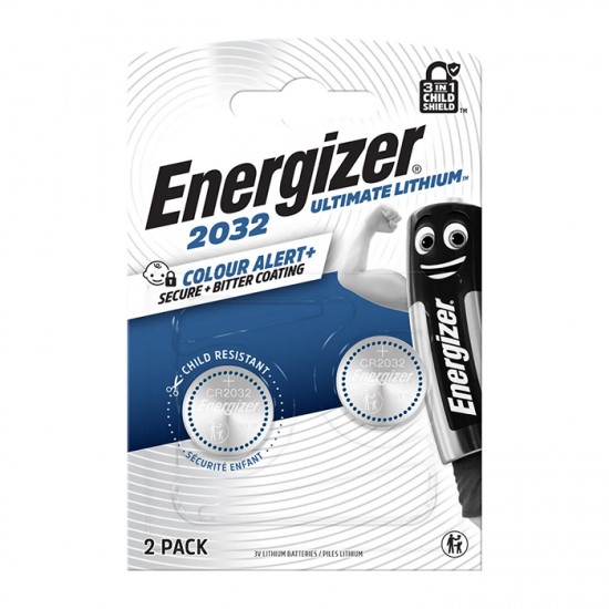 ENERGIZER CR2032 Μπαταρία λιθίου (κουμπί) Energizer Ultimate CR2032, σε blister 2 μπαταριών. - ENERGIZER