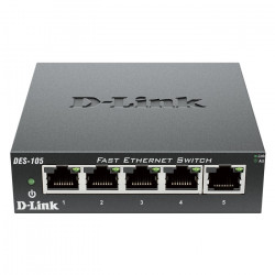 D-LINK DES-105 5-Port Fast Ethernet Unmanaged Desktop Switch. - D-LINK