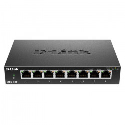 D-LINK DGS-108 8-Port Gigabit Ethernet 10/100/1000 Unmanaged Desktop Switch. - D-LINK