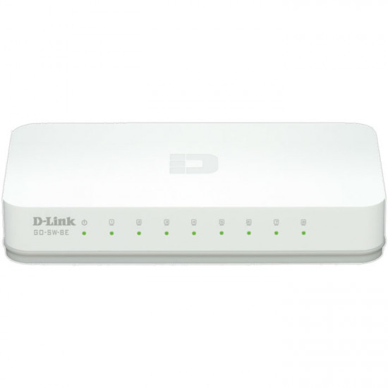 D-LINK GO-SW-8E 8-Port Fast Ethernet Easy Desktop Switch 10/100. - D-LINK