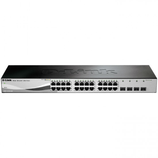 D-LINK DGS-1210-28 28-Port Gigabit +4 SFP Smart Managed Desktop Rackmount Switch - D-LINK
