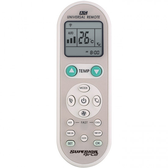 SUPERIOR AIRCO 1000 in 1 Universal τηλεχειριστήριο αντικατάστασης για air-conditions. - SUPERIOR