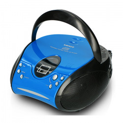 LENCO SCD-24 BLUE/BLACK Φορητό ραδιόφωνο με CD και οθόνη LCD, σε μπλε/μαύρο χρώμα. - LENCO