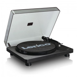 LENCO L-30BK Πικάπ με λειτουργία μετατροπής MP3 και βύσμα EE/UK, σε μαύρο χρώμα. - LENCO