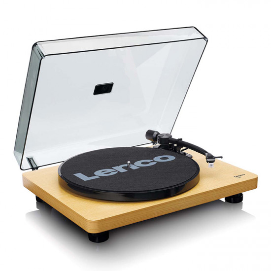 LENCO L-30WD Πικάπ με λειτουργία μετατροπής MP3 και βύσμα EE/UK, σε καφέ χρώμα. - LENCO