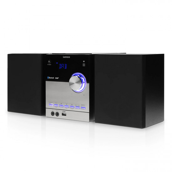 LENCO MC-150 Mini Hi-Fi με CD player, DAB+ FM ράδιο, σύνδεση Bluetooth και αναπαραγωγή από USB stick, 20W. - LENCO
