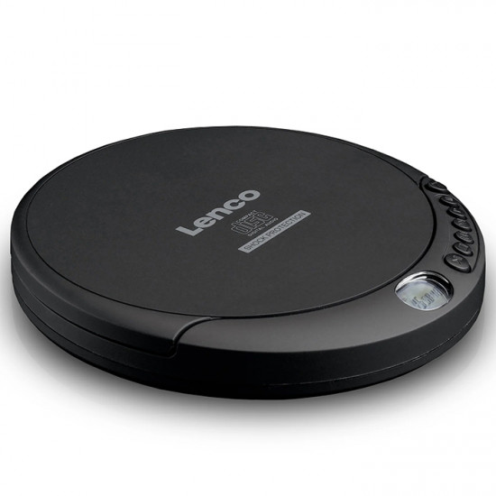 LENCO CD-200 Φορητό CD/MP3 player με αντικραδασμική προστασία, σε μαύρο χρώμα. - LENCO