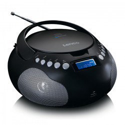 LENCO SCD-331BK Φορητό ραδιόφωνο με CD / USB / MP3 / Aux / Bluetooth και οθόνη LCD - LENCO