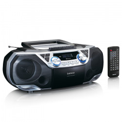 LENCO SCD-720SI Φορητό ραδιόφωνο DAB+/FM με Bluetooth, CD, κασέτα και USB. - LENCO