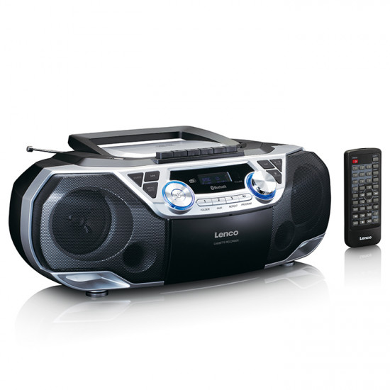 LENCO SCD-720SI Φορητό ραδιόφωνο DAB+/FM με Bluetooth, CD, κασέτα και USB. - LENCO