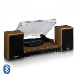 LENCO LS-100WD Πικάπ με 2 εξωτερικά ηχεία 20W και σύνδεση Bluetooth. - LENCO
