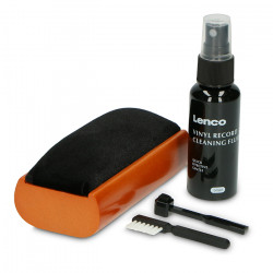 LENCO TTA-5IN1 5-σε-1 σετ καθαρισμού δίσκων βινυλίου, 50ml σε ξύλινο σχεδιασμό. - LENCO