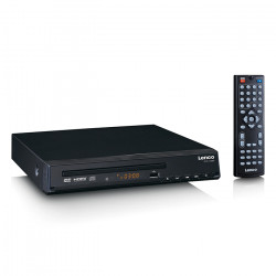 LENCO DVD-120BK DVD player με υποδοχή HDMI και τηλεχειριστήριο, σε μαύρο χρώμα. - LENCO