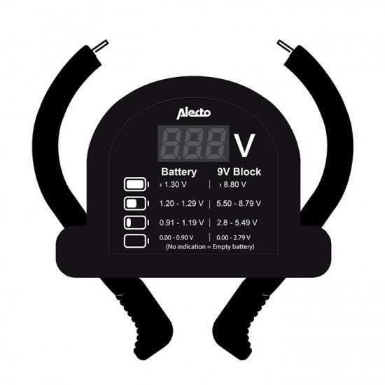 ALECTO BTT2 Universal ψηφιακό tester μπαταριών. - ALECTO