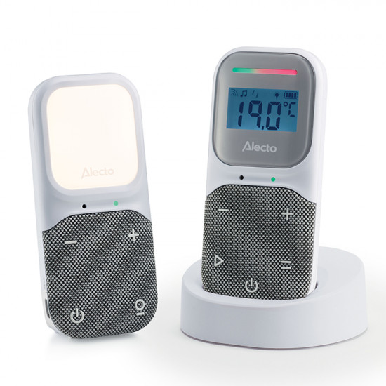 ALECTO DBX140 Full Eco Ασύρματη ενδοεπικοινωνία (baby monitor), τεχνολογίας DECT 1.8GHz με δυνατότητα αμφίδρομης επικοινωνίας, φωτάκι νυκτός και προ εγκατεστημένα νανουρίσματα. - ALECTO