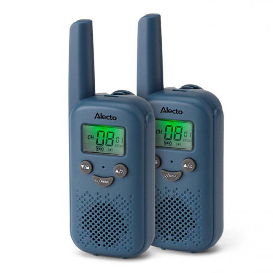 ALECTO FR10BU Walkie talkie με εμβέλεια έως και 6 km, σε μπλε χρώμα. - ALECTO