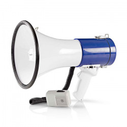 NEDIS MEPH200WT Τηλεβόας με αποσπώμενο μικρόφωνο 25W, σε λευκό / μπλε χρώμα. - NEDIS