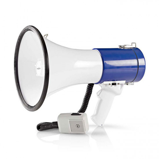 NEDIS MEPH200WT Τηλεβόας με αποσπώμενο μικρόφωνο 25W, σε λευκό / μπλε χρώμα. - NEDIS