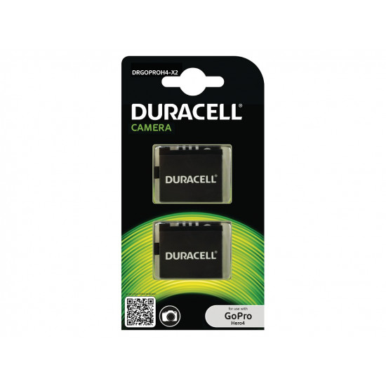 Duracell DRGOPROH4-X2 Camera Battery 3.8V 1160mAh (Pack of 2) - DURACELL