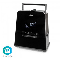 NEDIS HUMI150BKW Wi-Fi έξυπνος υγραντήρας υπερήχων με δοχείο 5.5L, ψηφιακή οθόνη LED, τηλεχειριστήριο και πλήκτρα αφής. - NEDIS