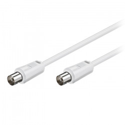 GOOBAY 68145 Καλώδιο IEC (Coax) αρσ. - IEC (Coax) αρσ., 1.50m σε λευκό χρώμα. - GOOBAY