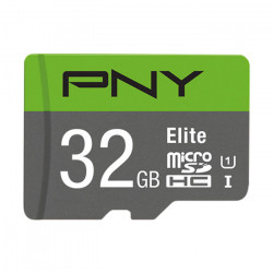 PNY P-SDU32GU185GW-GE 32GB Κάρτα μνήμης microSDHC, Class 10 UHS-I U1, 32GB,έως και 100 MB/s με αντάπτορα SD. - PNY