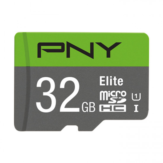 PNY P-SDU32GU185GW-GE 32GB Κάρτα μνήμης microSDHC, Class 10 UHS-I U1, 32GB,έως και 100 MB/s με αντάπτορα SD. - PNY