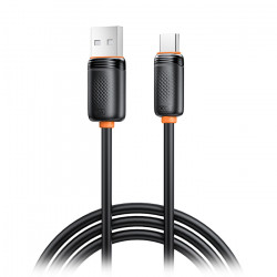 XO NB302 BLACK Καλώδιο High-Speed USB A αρσ. - USB Type-C αρσ. 15W, 1.00m σε μαύρο χρώμα - XO