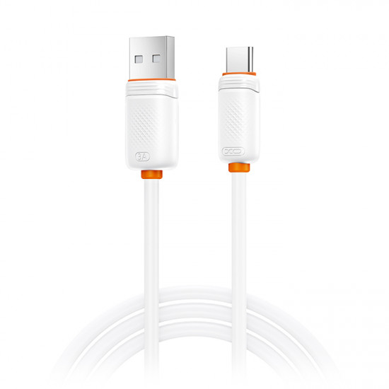 XO NB302 WHITE Καλώδιο High-Speed USB A αρσ. - USB Type-C αρσ. 15W, 1.00m σε λευκό χρώμα - XO