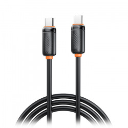 XO NB-Q302B BLACK Καλώδιο USB High-Speed Τype-C αρσ. - USB Type-C αρσ. 60W, 1.00m σε μαύρο χρώμα - XO