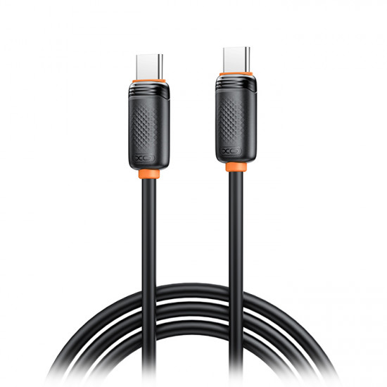 XO NB-Q302B BLACK Καλώδιο USB High-Speed Τype-C αρσ. - USB Type-C αρσ. 60W, 1.00m σε μαύρο χρώμα - XO