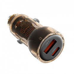 XO CC60 Universal φορτιστής αυτοκινήτου με 2 εξόδους, 1x USB-A & 1x USB-C, 60W - XO