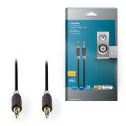 NEDIS CABW22000AT100 Καλώδιο ήχου 3,5mm αρσ. Stereo - 3,5mm αρσ. Stereo, 10m σε ανθρακί χρώμα. - NEDIS