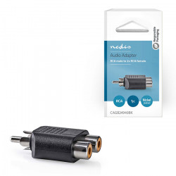 NEDIS CAGB24940BK Αντάπτορας RCA αρσ. -  2x RCA θηλ. - NEDIS