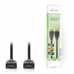 NEDIS CVGB35000BK10 Καλώδιο Ultra High Speed HDMI αρσ. - HDMI αρσ., με επίχρυσες επαφές, 1.00m. - NEDIS