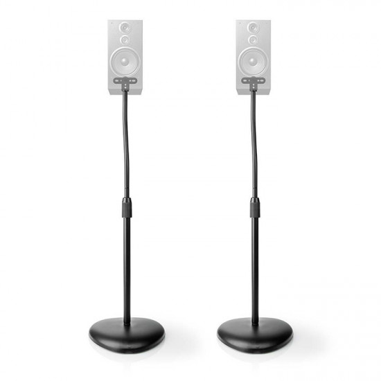 NEDIS SPMT2750BK Universal επιδαπέδιες βάσεις ηχείων δαπέδου, 2 τεμαχίων. - NEDIS