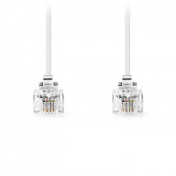 NEDIS TCGL90200WT20 Τηλεφωνικό καλώδιο RJ11 αρσ. - RJ11 αρσ., 2.00m σε λευκό χρώμα. - NEDIS
