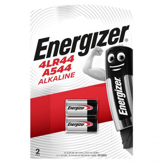 ENERGIZER 4LR44/A 544 2ΤΕΜ Αλκαλικές μπαταρίες Energizer 4LR44/A544 6V, σε blister 2 τεμαχίων. - ENERGIZER