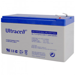 ULTRACELL 12V 7.2AH F2 Μπαταρία μολύβδου 12V 7.2Ah, με F2 terminals. - ULTRACELL