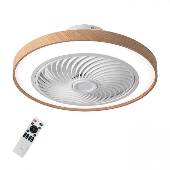 LiFE LIBECCIO 2 Ανεμιστήρας οροφής DC 19 με LED φωτιστικό και τηλεχειριστήριο, 32W - LiFE