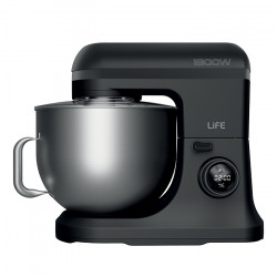 LiFE BOSS Flat Black Series Κουζινομηχανή με inox κάδο μίξης 12L, 1800W - LiFE