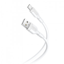 XO NB212 Καλώδιο USB High-Speed A αρσ. - USB Type-C αρσ. 10.5W, 1.00m σε λευκό χρώμα - XO